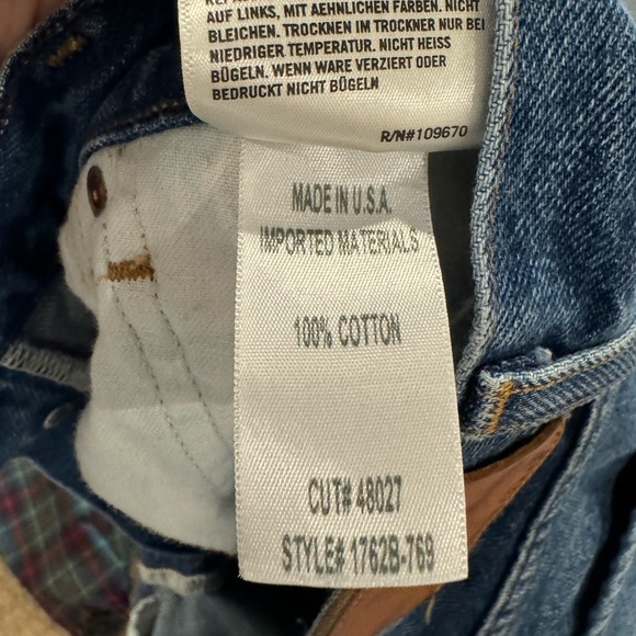 Citizens of Humanity (CoH) Charlotte Crop High-Rise Straight Jeans. Button Fly - Picture 8 of 12